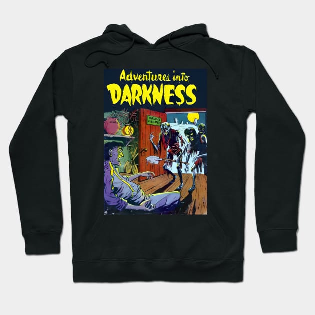 Adventure Into Darkness Hoodie by TooplesArt